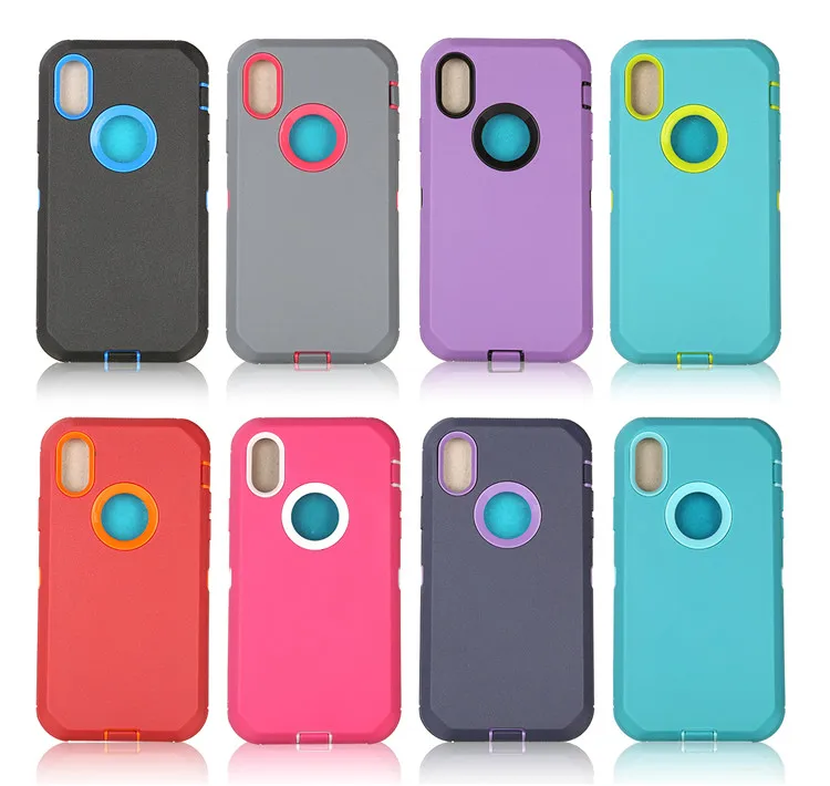 

2 in 1 Robot Shockproof Defender Phone Cover For iphone 12 11 Pro X Xs Max Xr 7 8 Plus For Samsung S21 Plus Phone Cases For LG