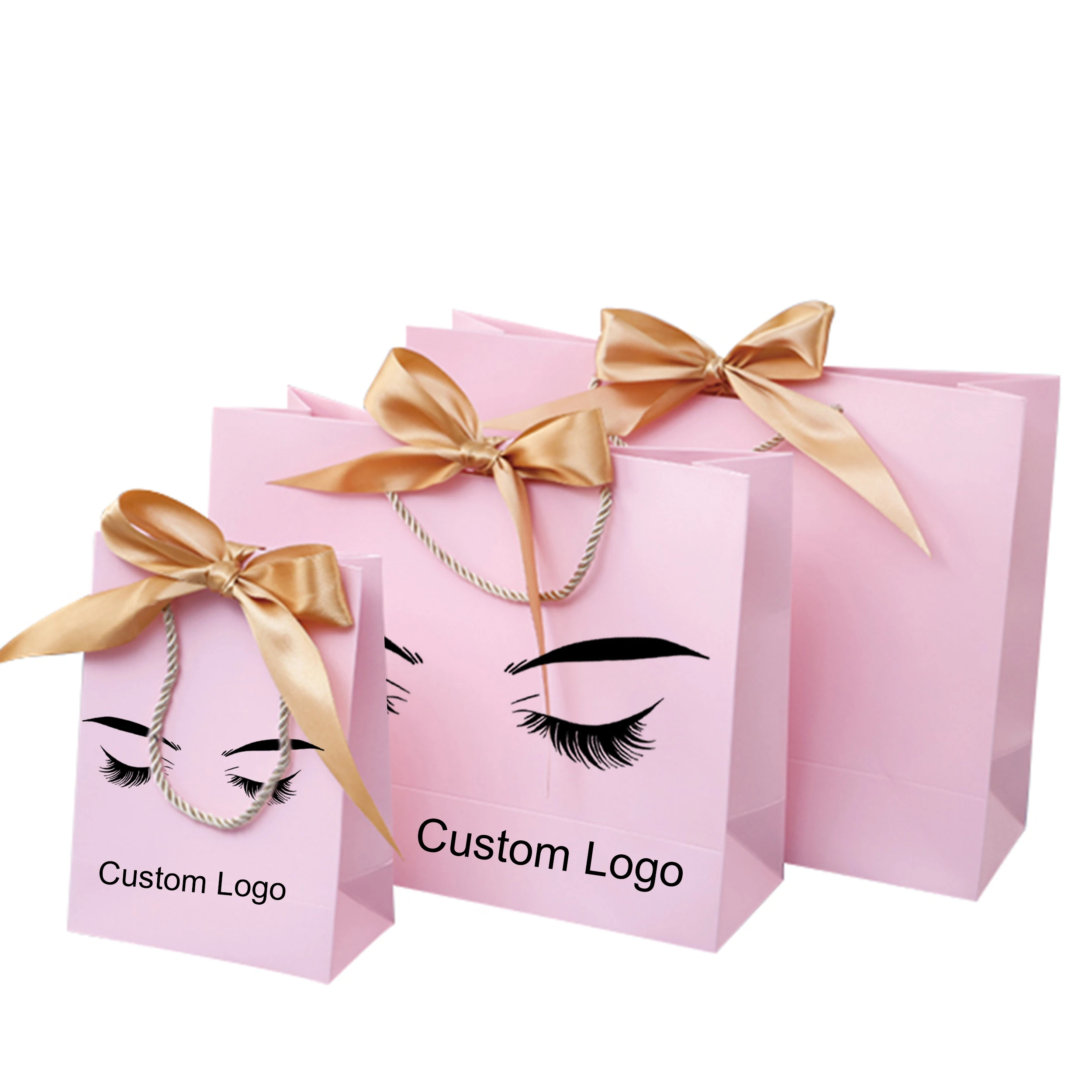 

mink eyelash vendor customized boxes with lashes custom Glitter Bling diamonds Empty Paper Bags, Natural black