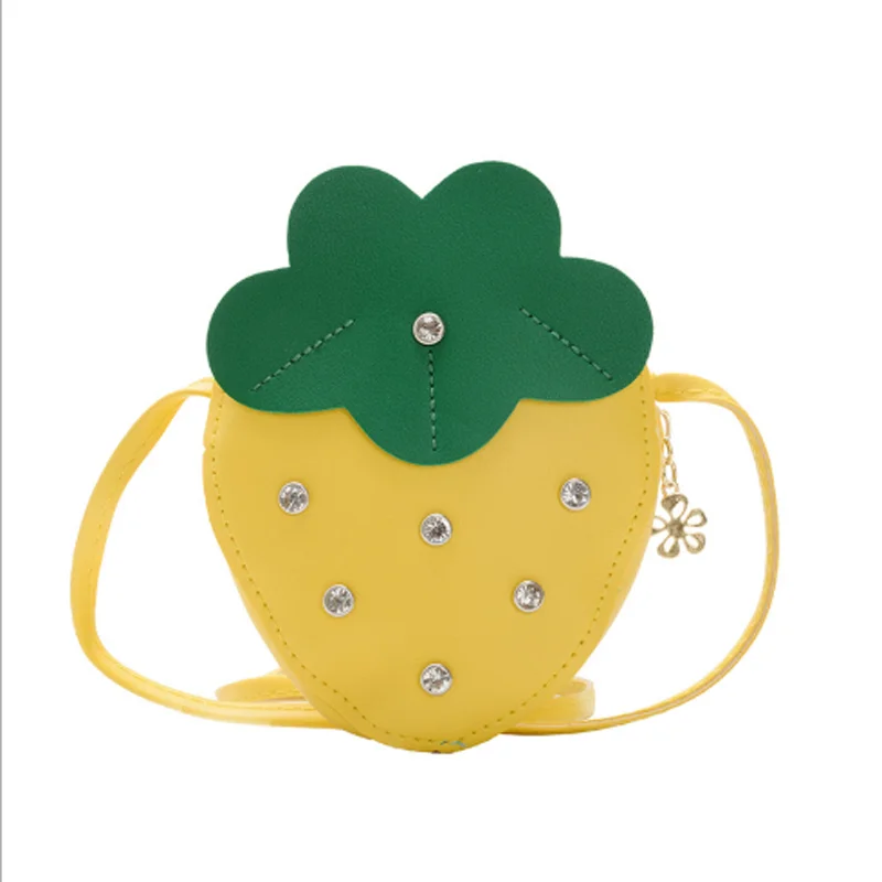 

cute strawberry children kids crossbody wallet purse, 4 colors