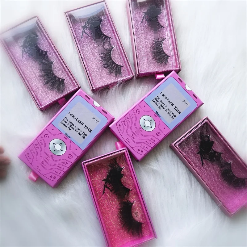 

25mm 3d mink eyelash lashes 3d wholesale vendor 25mm fiber vegan or luxury fiber eyelashes, Natural black