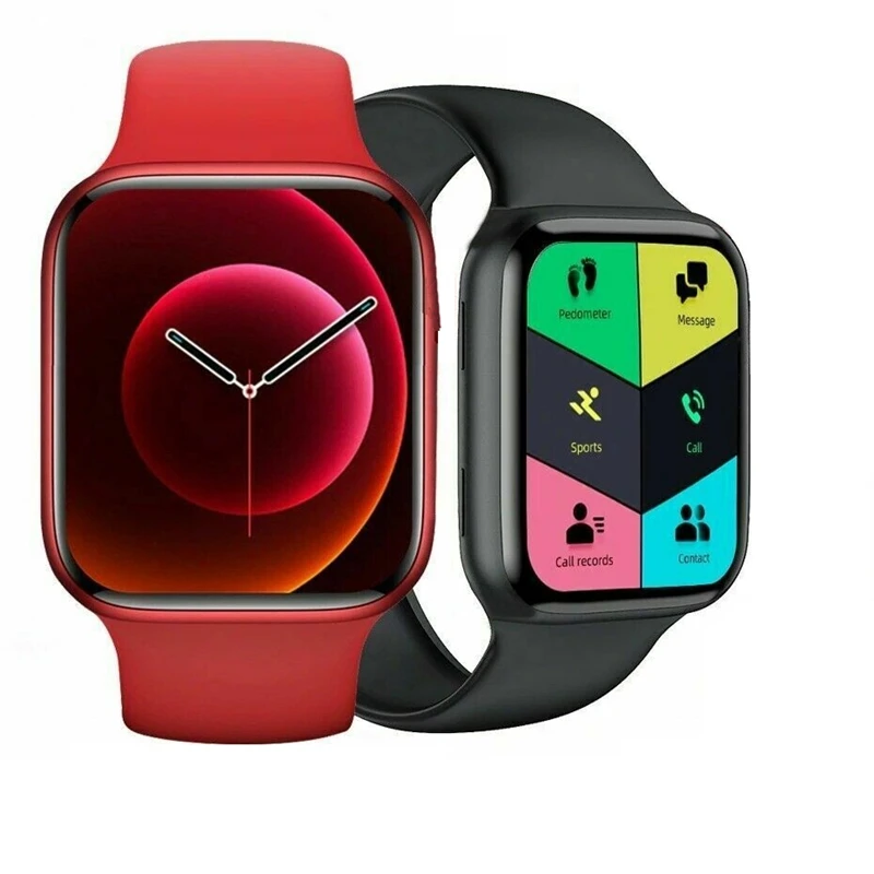 

AK76PRO Smart Watch AK76 Watch6 Pro 1.75 320*385 Retina Full Touch Screen Heart Rate Monitor Smartwatch AK76 PRO for Android Ios, Black white pink blue red