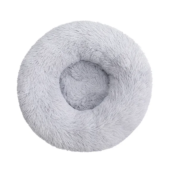 

round shape Donut comfortable plush dog cat Sleeping Cushion pet bed