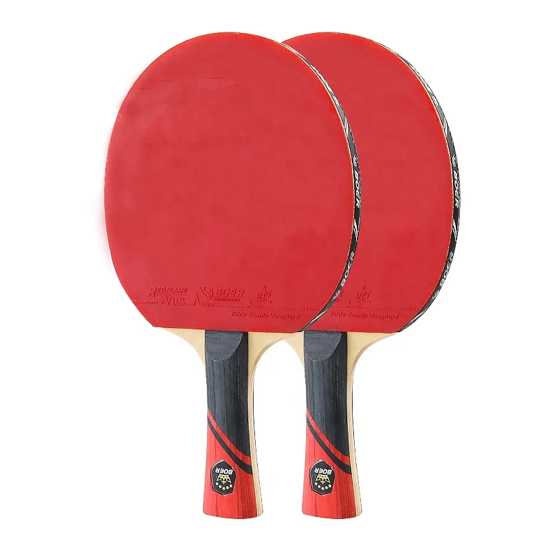 

Custom Logo 3 Star Table Tennis Racket Long Handle Bats Boer-3star Pimples in Sport Users Eco-friendly CN;JIA Ayous 5pcs Boer, As shown in figure