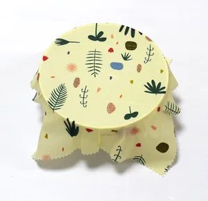Image of Natrual Food Storage Cover Reusable Beeswax Food Wrap Bees Wax Food Wrap