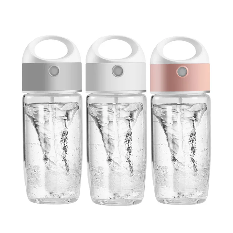 

Doyoung Wholesale 450ml Mini Portable Self Stirring Glass Wireless Gym Blender Protein Electric Shaker Bottle with Custom Logo, Pink grey white