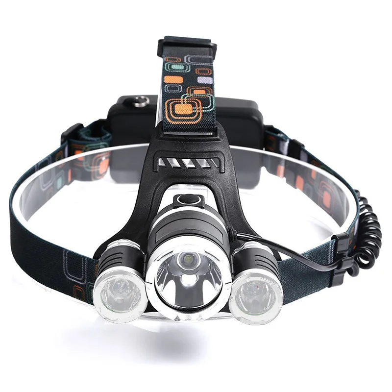 Brightest Led Headlamp XML T6 18650 Head Lights Torch High Power Zoom Rechargeable Battery Camping Black Head Lamps manufacture