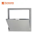 Aluminum Galvanized Sheet Inspection Door Metal Inspection Door With Mini Latch Touch Catch Lock