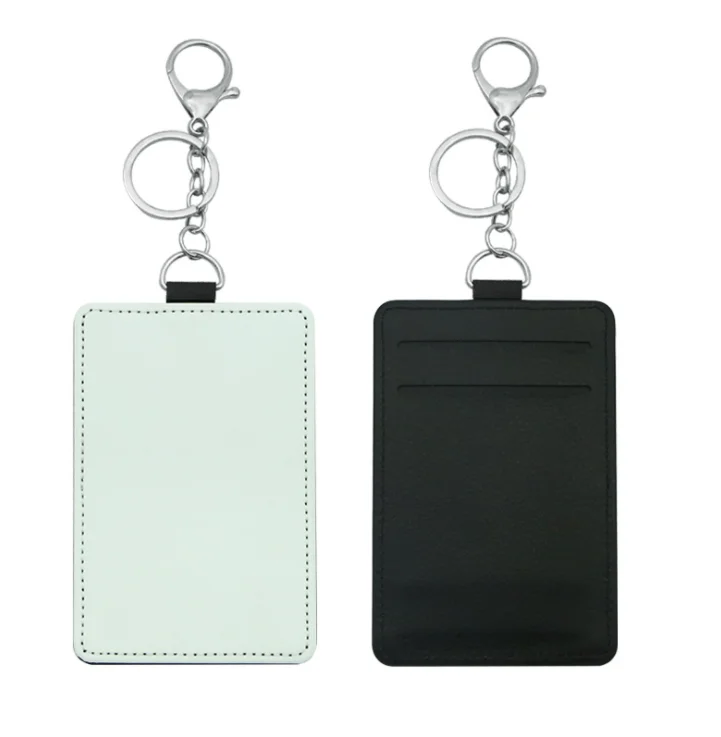 

Sublimation blank badge holder above with two card position