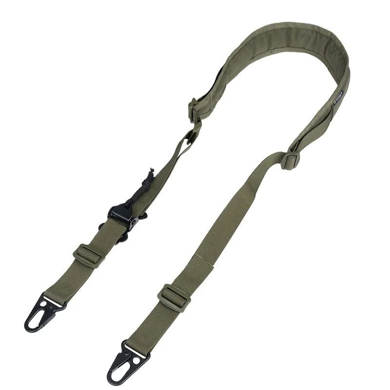 

IDOGEAR Tactical Ferro Style Metal Hooks 500D Nylon Slingster 2 Point Sling Hunting Quick Pull Tab Two Point Sling