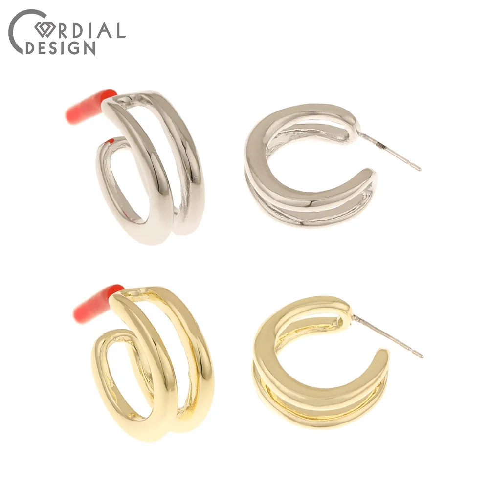 

Cordial Design 50Pcs 18*19MM Jewelry Findings & Components/Hand Made/DIY Making/Hook Shape/Earrings Stud/Earring Accessories