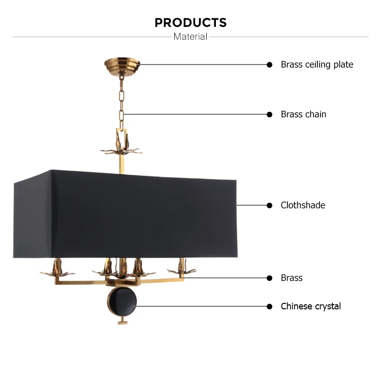 brass rectangular chandeliers pendant lights