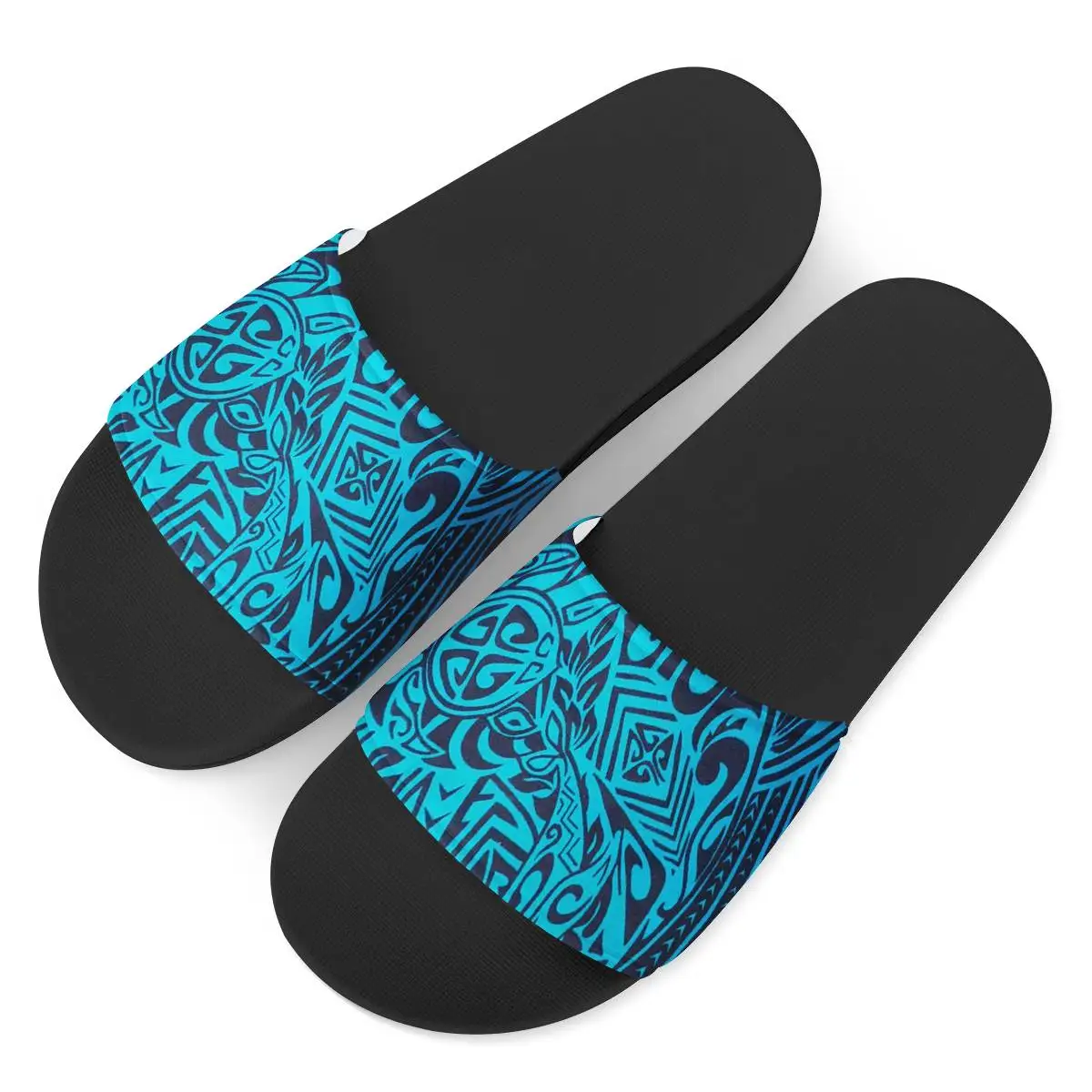 

Polynesian Traditional Tribal Print PVC High Quality Slippers Leisure Women Bedroom Slippers New Stylish Outdoor Slippers, Customized color,printable