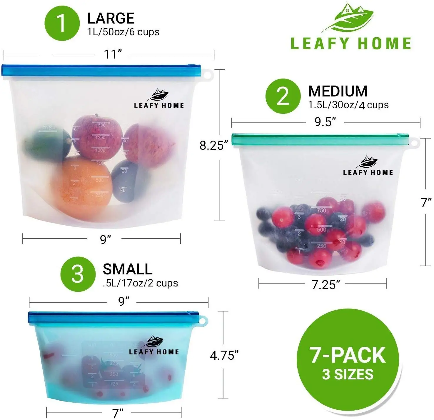 High Safety Food Grade Silicon Food Bag Zip, Clear Press Seal Silicone Snack Bags#