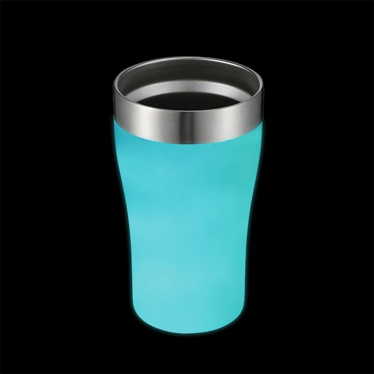 

Christmas gift free sample luminous beer tumbler beer mug stainless steel water bottle luminous water bottle, Customized color