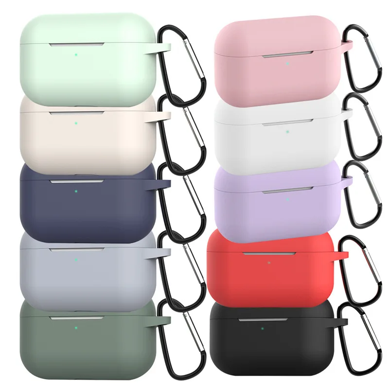 

Hot selling earphone accessories shockproof silicone case cover protective case for Airpods Pro, Multi colors