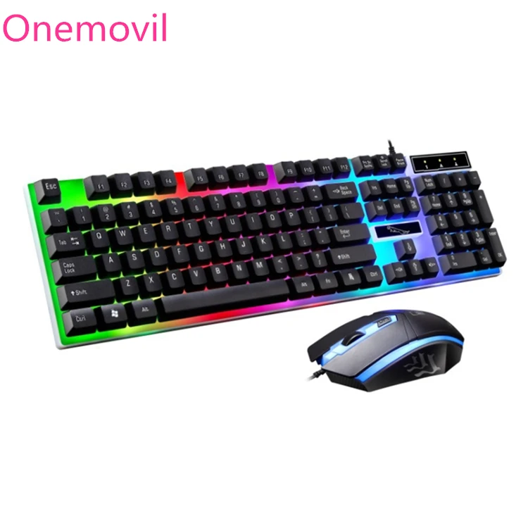 

Wholesale ZGB G21 1600 DPI Cheap Tablet Pc keyboard Wired Colorful Backlight Mechanical Gaming Keyboard And Mouse Combo
