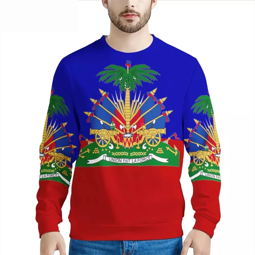 

Haiti Flag Print Mens Clothing Shirt Hoodie Men Flag Of The Oromo Custom Fashion Women Hoodies Couple Gym Sport Sweatshirt, Picture color
