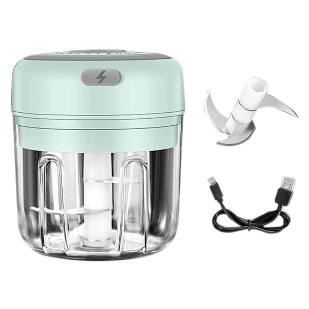 

Electric Meat Grinder Durable Mini Crusher Chopper USB Charging Ginger Crusher Kitchen Tools Electric Garlic Masher, Silver /pink /green
