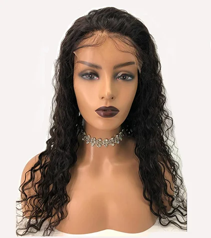 

10a Swiss Lace Water Wave 100% Brazilian Brazilian Human Hair Wigs cuticle aligned hair pre pluck lace