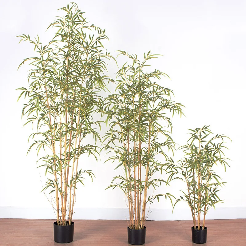 

big size artificial bamboo tree with pot for home wedding decoration, To be required