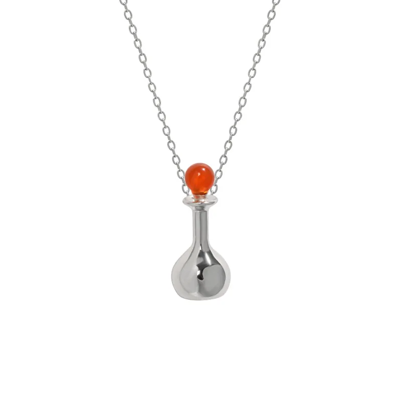 

VIANRLA 925 Sterling Silver Vase Pendant Minimalist Necklace For Women Jewelry Wholesale Free Laser Logo