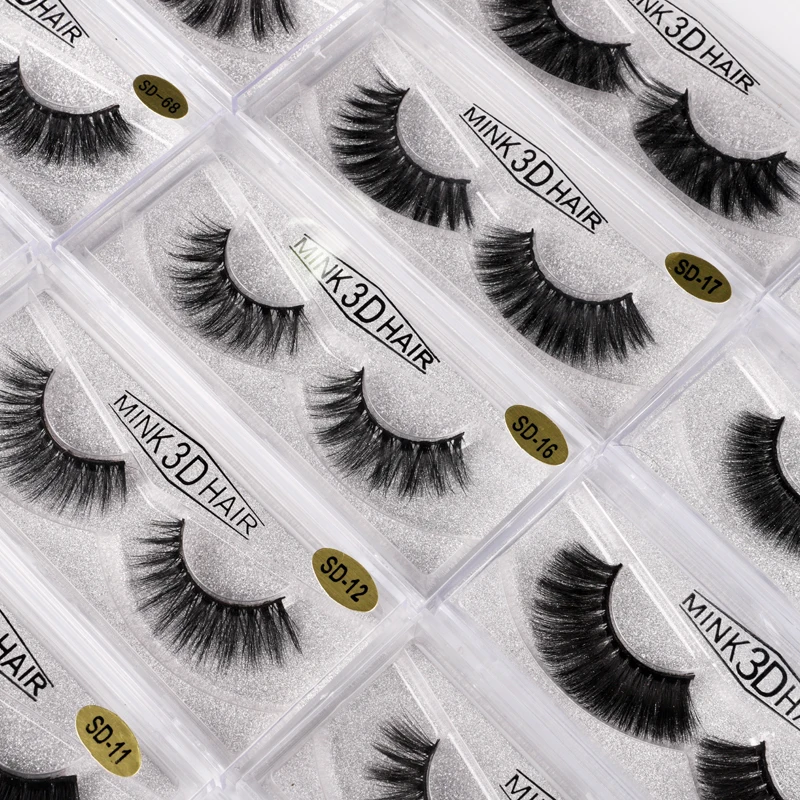 Wholesale Eyelash Boxes Custom logo Packaging Eyelash Extension Kit 3d Fluffy Lash Clusters False Eyelash Sets