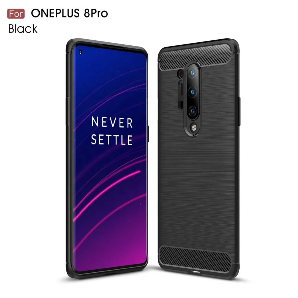 

For Oneplus 8 Pro TPU Case, Eco-Friendly Carbon Fiber Full Coverage Anti-Slip Cellphone Case for Oneplus 8, Black, blue, red