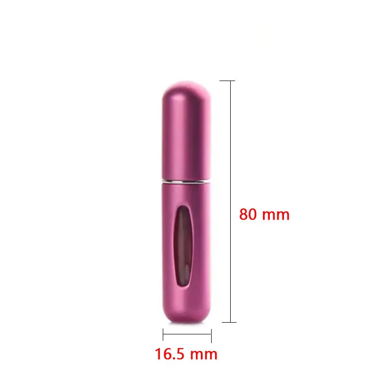 

Factory direct sales 5ml Mini Travel Portable Empty bottle Bottom Refillable aluminum spray bottle