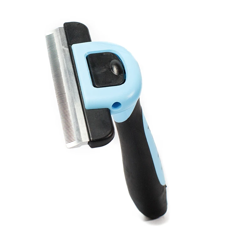 

Professional Deshedding Tool for dogs and cats, Blue, pink or as you required