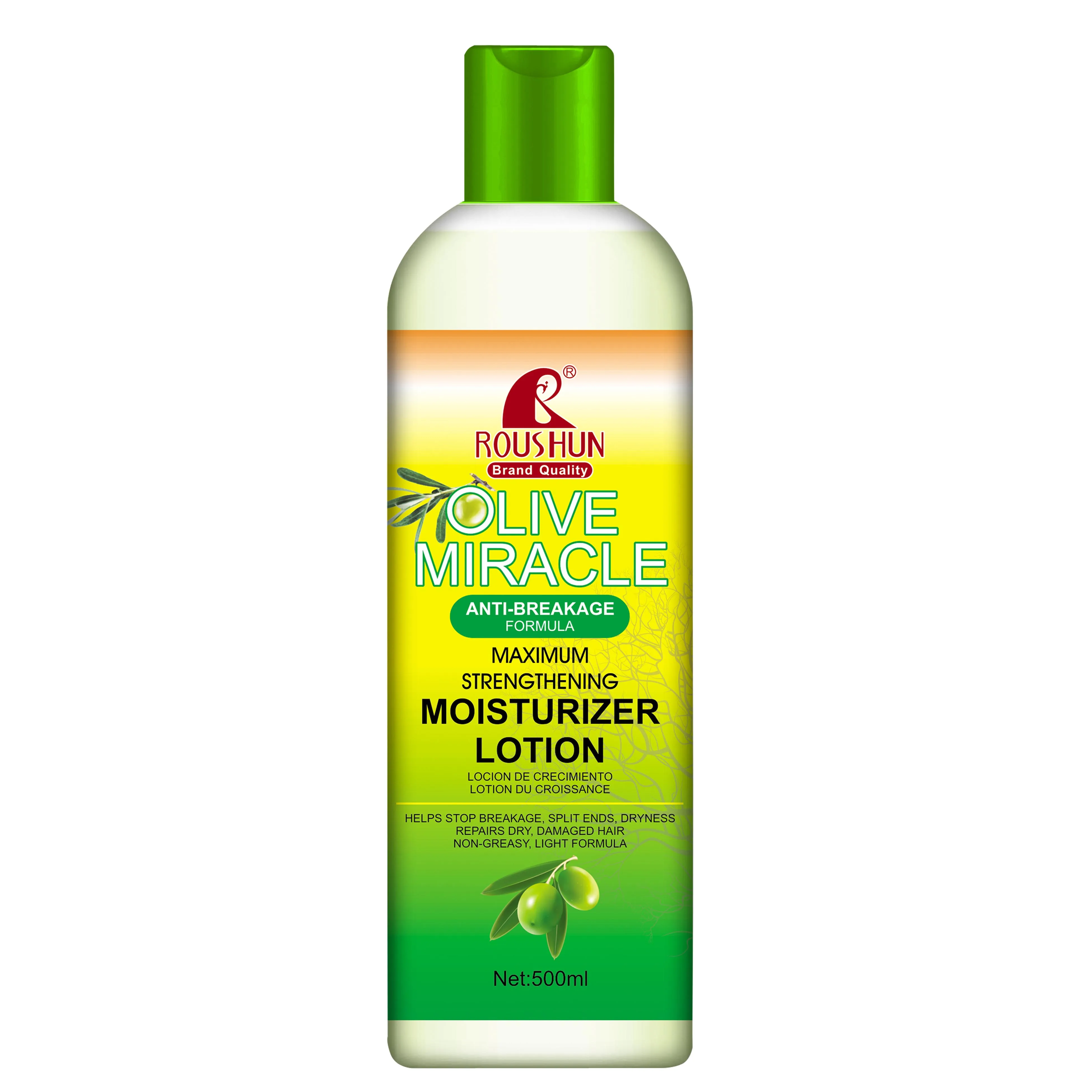 

ROUSHUN Olive Oil Miracle Anti-Breakage Formula Moisturizer Lotion Smoothing Hair Care Lotion
