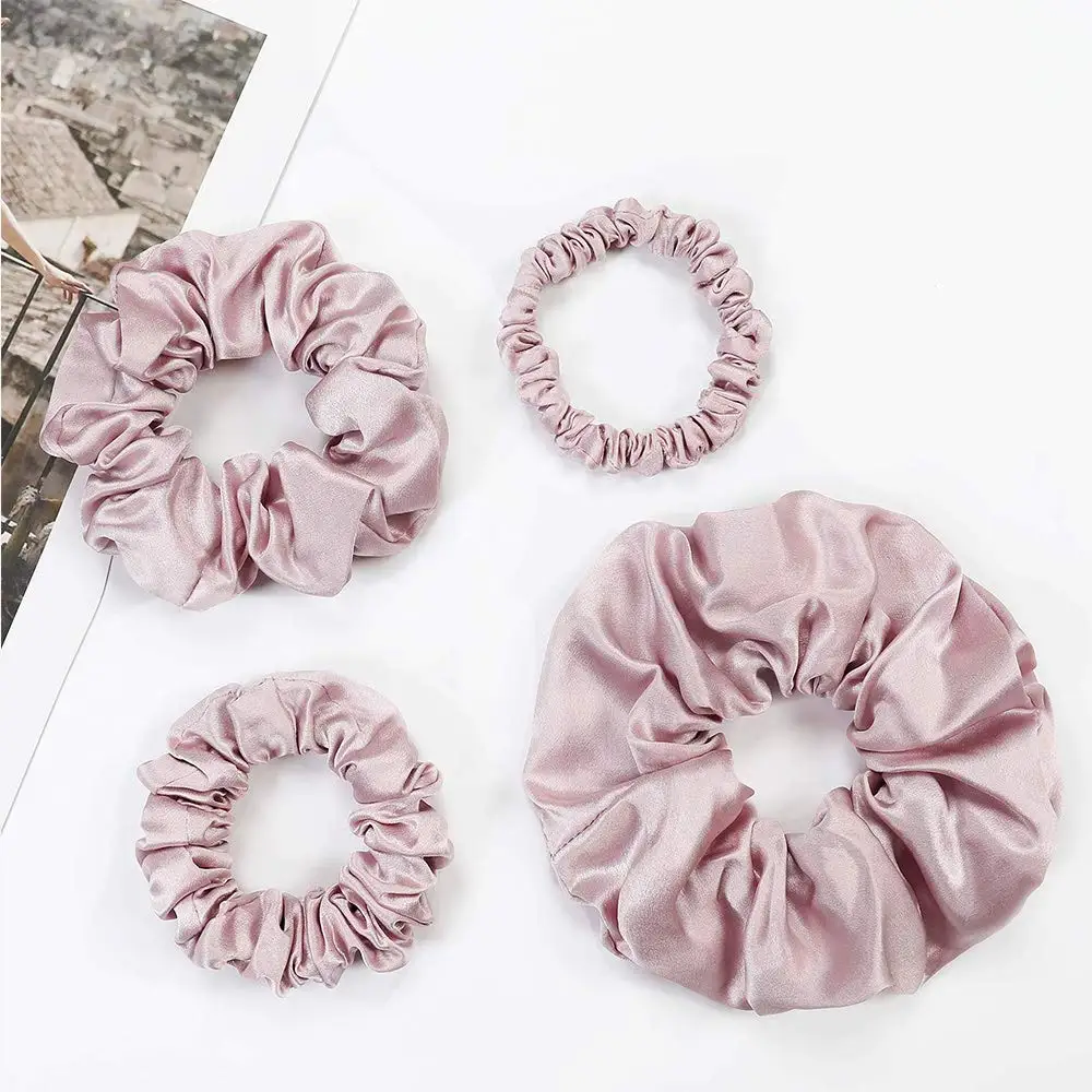 
Premium Quality Ponytail Holders Natural Silk Fabric Silk Scrunchies for Women  (62376996404)