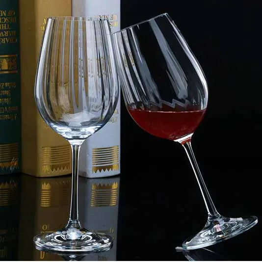 

Eco-friendly Lead Free Crystal 350ml Vera Waterfall Series Tall Red Wine Glasses In Crystal Glasss, Transparent clear