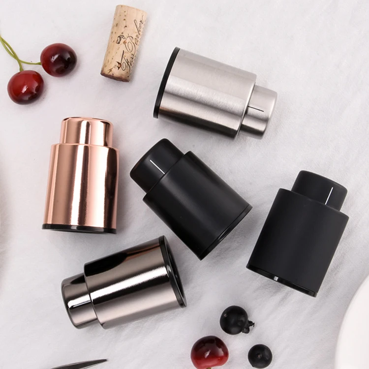 

Reusable blank wine bottle silicone stopper and vacuum red wine bottle cap stopper as stopper kit