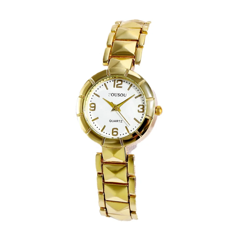 

High Quality Alloy Strap Roman Numeral Display Small Dial Women's Casual Business Watch, As picture