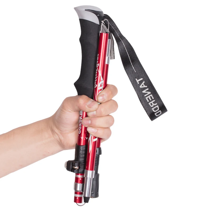 

Lightweight Adjustable Foldable Outdoor Hiking Walking Stick Outdoor Camping Adults Trekking Poles, 6 colors