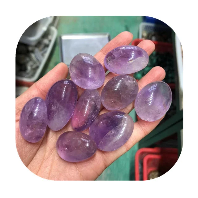 

Bulk wholesale 20-30mm crystals healing gemstone natural purple amethyst tumbled stones for sale