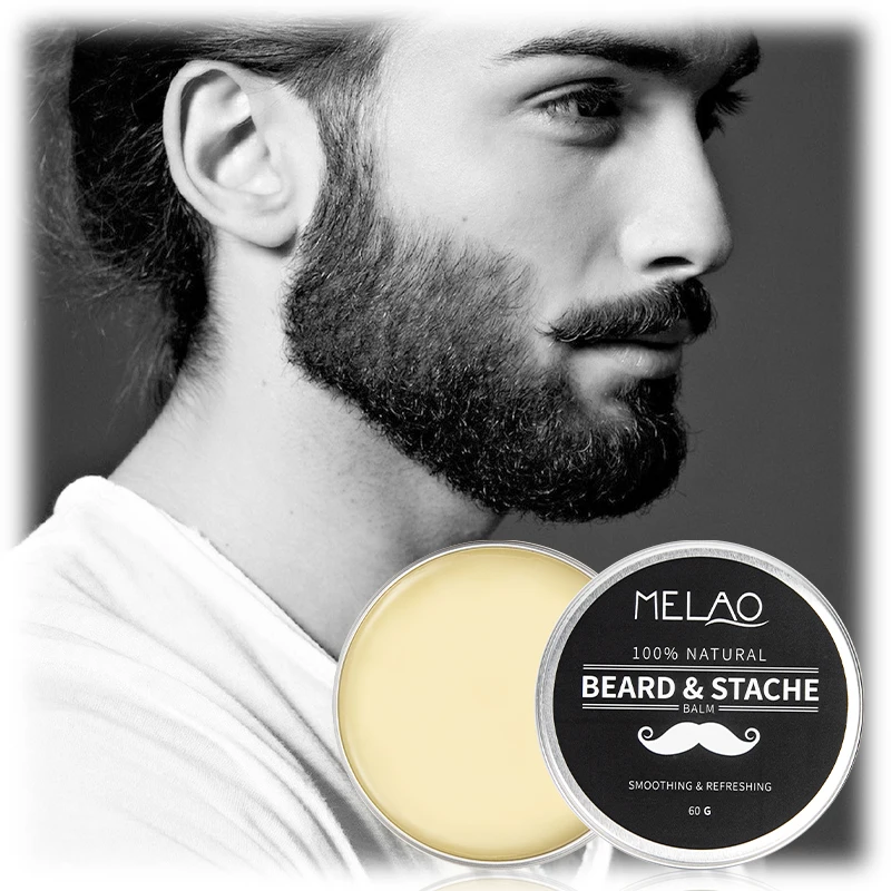 

OEM Beard Balm Hot Selling Professional 100% Natural Organic Beard Care Balm Custom Private Label for Men Beard Butter, Light yellow