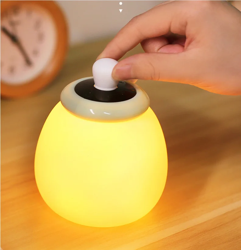 Creative Feeding Bottle Silicone Timing USB Charge Remote Control Sleeping Light LED Baby Night Lamp