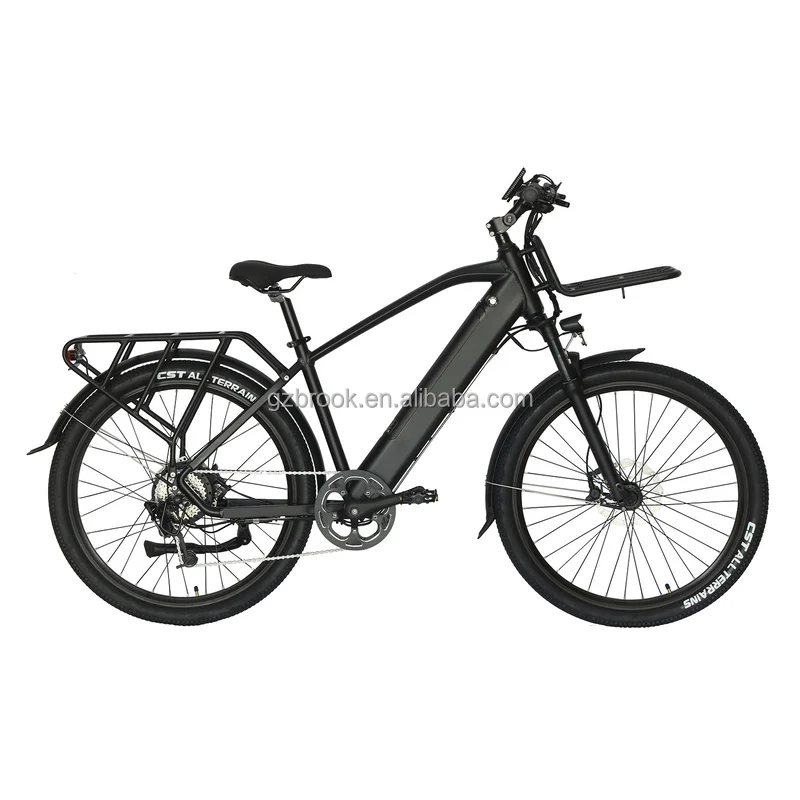 

Dropshipping high quality 27.5inch 500w motor urban e bike, 48v cheap online sale for adults city man e bike, Matte black/glossy gray