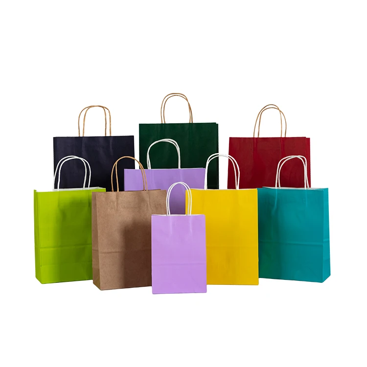 
Custom Your Own Logo Size Color Cheap Food Take Away Bown kraft Paper Bag with handle 
