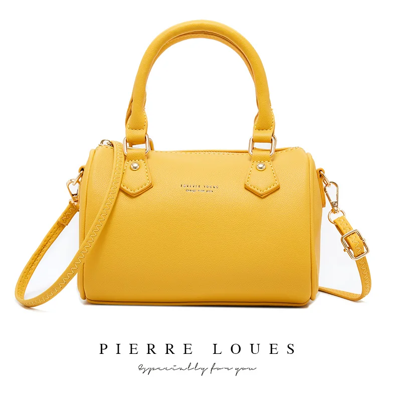 

Pierre Loues Chunxia design large capacity PU leather zipper shoulder bag for women