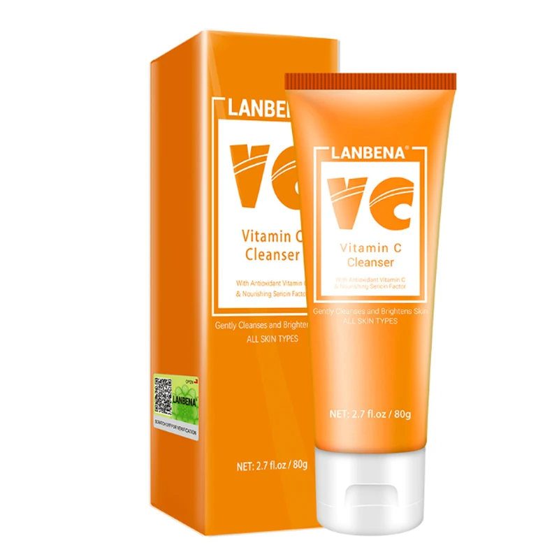 

LANBENA Vitamin C Face Wash Whitening Brighten Face Cleanser Beauty