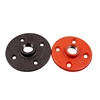 Coating Black Malleable Iron Threaded 1/2 Inch Pipe Floor Flanges 4 holes 8cm out size 1/2 inch decoration floor flange