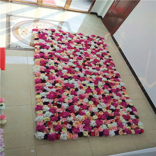 Fc1066 Hot Sale Silk Flower Wall Backdrop For Wedding Decor Buy