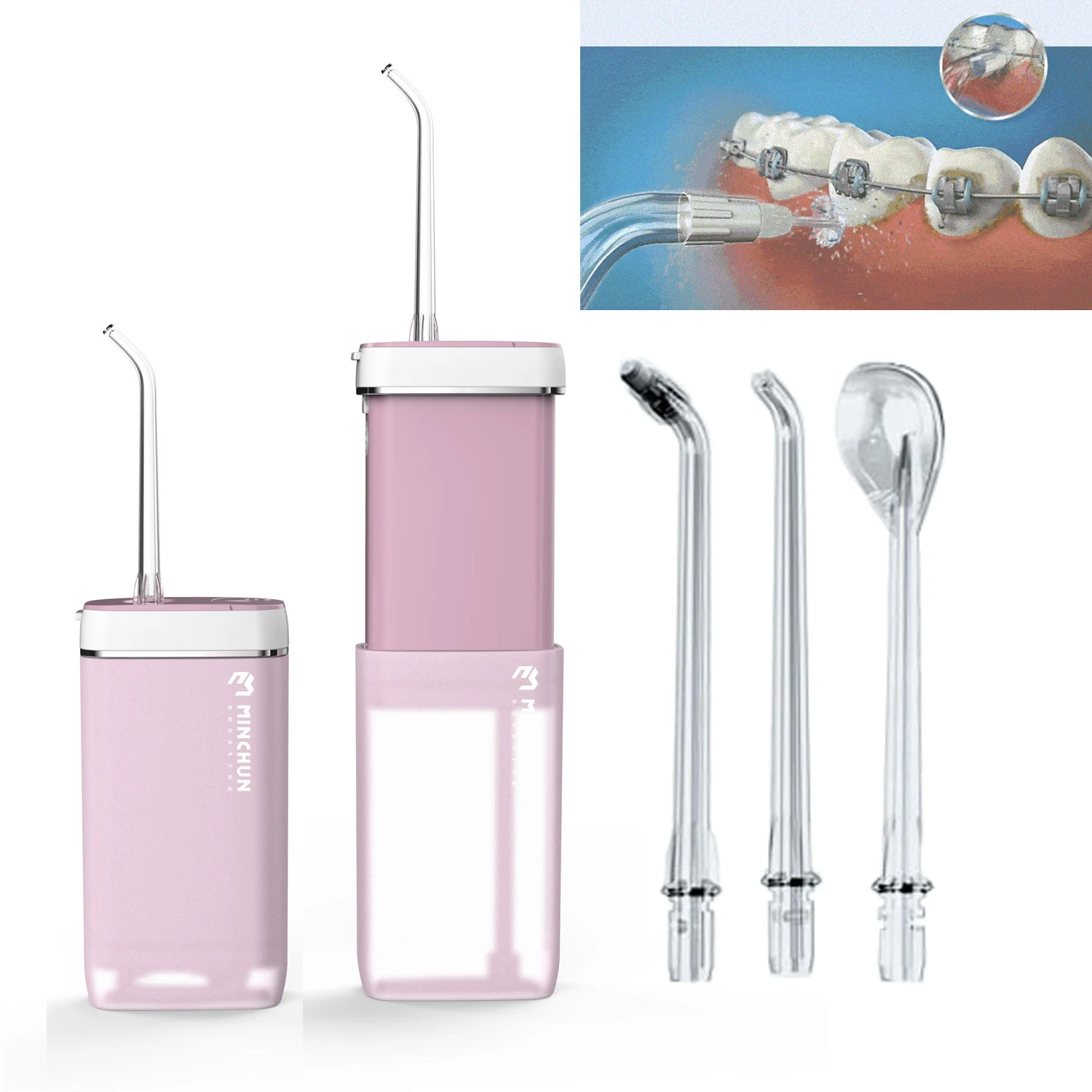 

Amazon Hot-sale Portable Stardent Dental Sd-aow04 Easy High Pressure Charger For Water Flosser Cordless Teeth Cleaner, White/pink/blue