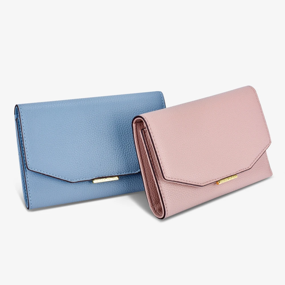 

Wholesale custom logo new type holder PU women wallet multifunctiona Three folding money clip