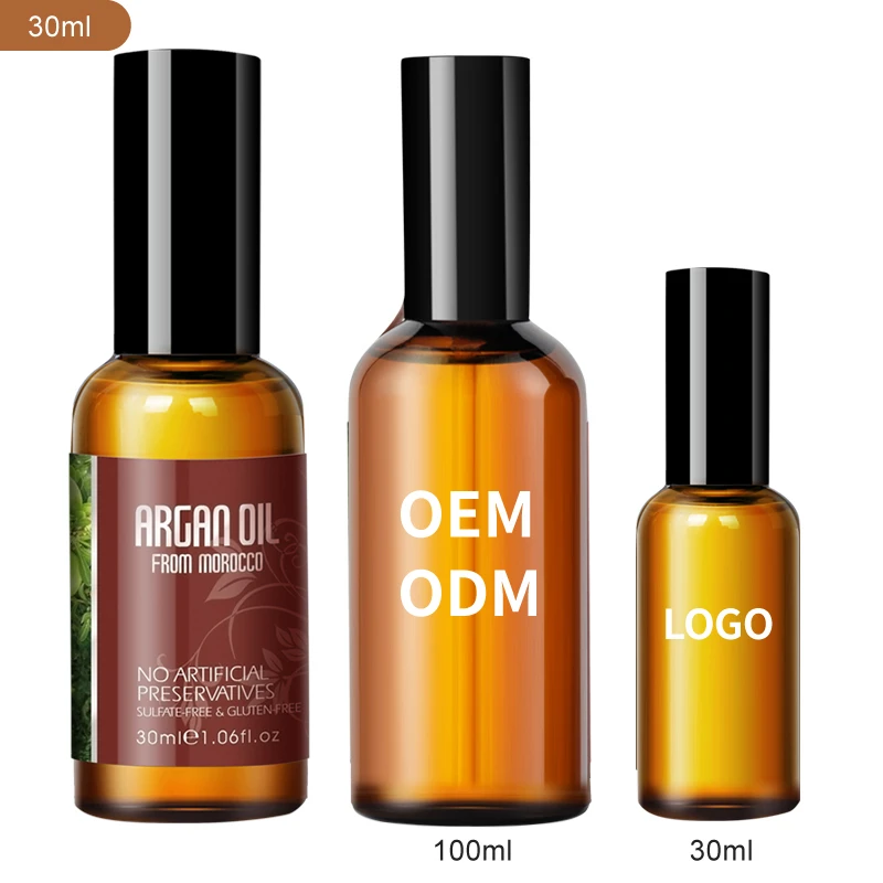 

Argan Oil Low MOQ Anti-Breakage Hair Care Serum Smooth And Soft Super Moisture Provides Deep Hydration 30ml/100ml