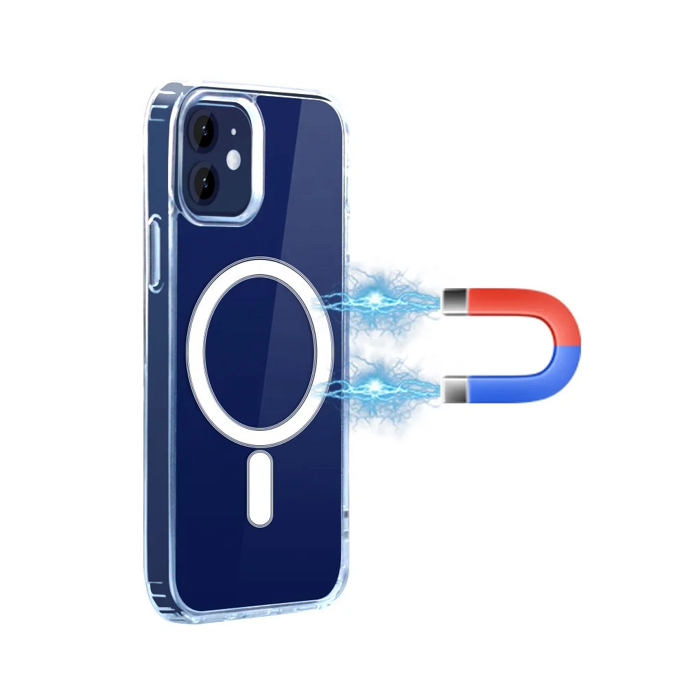 

2020 New Arrival Transparent Clear Magnet Case for iPhone 12 Pro