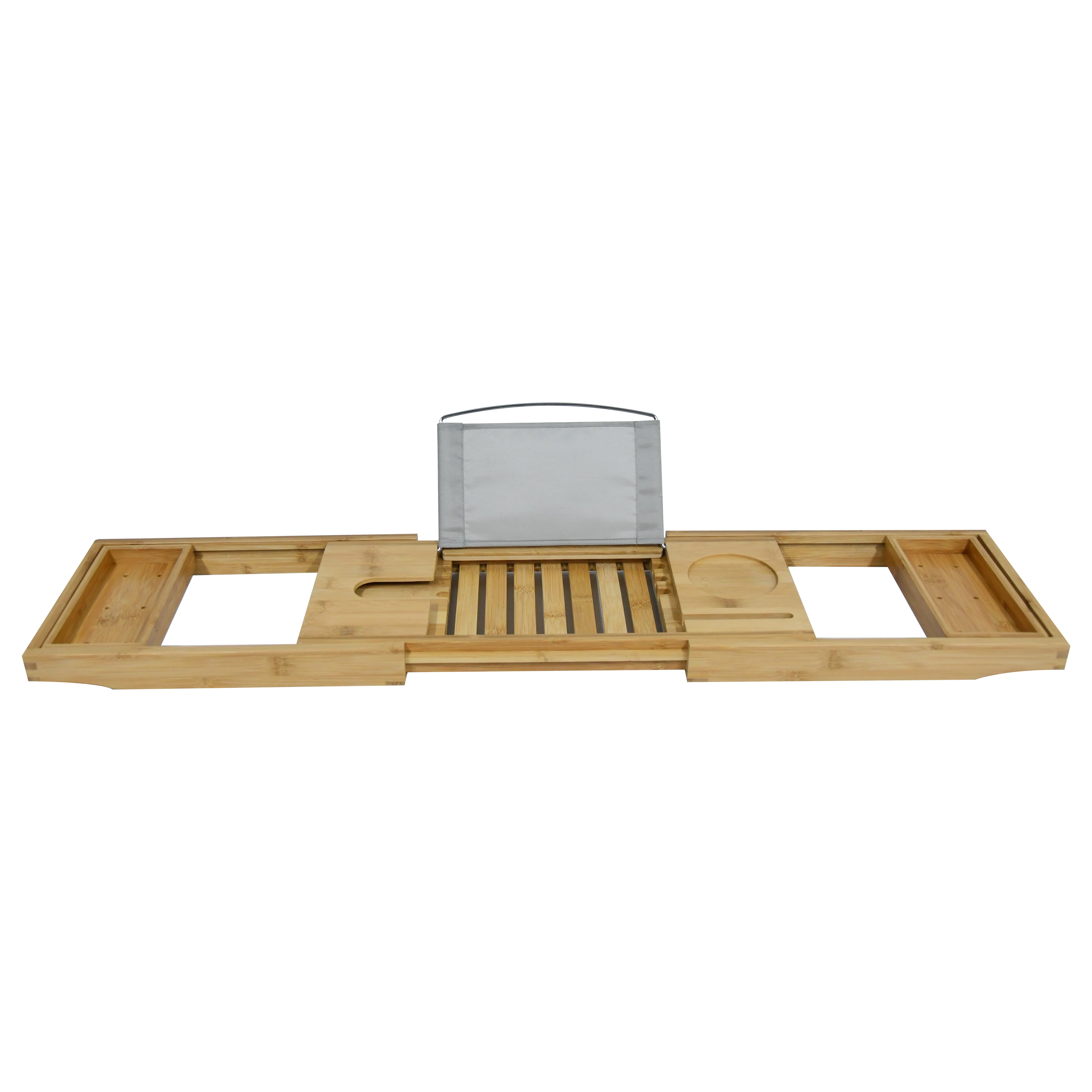 

Expandable Non-Slip Bamboo Bathtub Caddy Tray, Natural