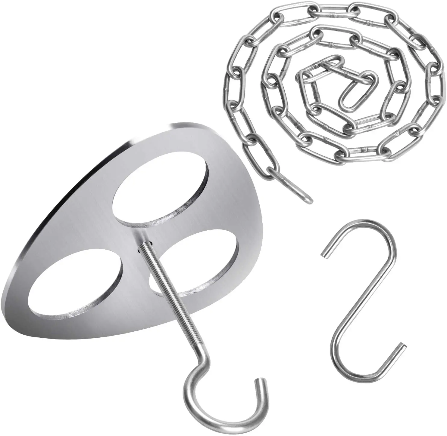 

Tripod Hanging Pot Rack Camping Stainless Steel Bracket Outdoor Convenient Tool Picnic Camping Barbecue Branch Tripod Cooker, Picture